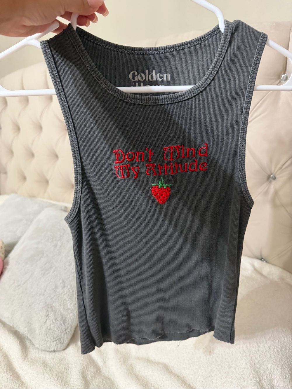 Golden Hour “don’t mind my attitude” tank top